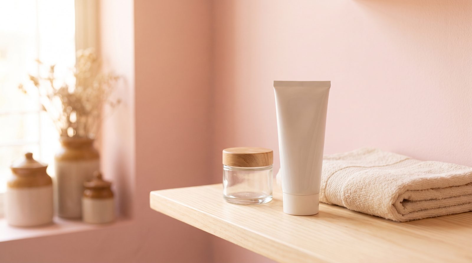 Prescribed topical treatment kept at home for long-term skin care