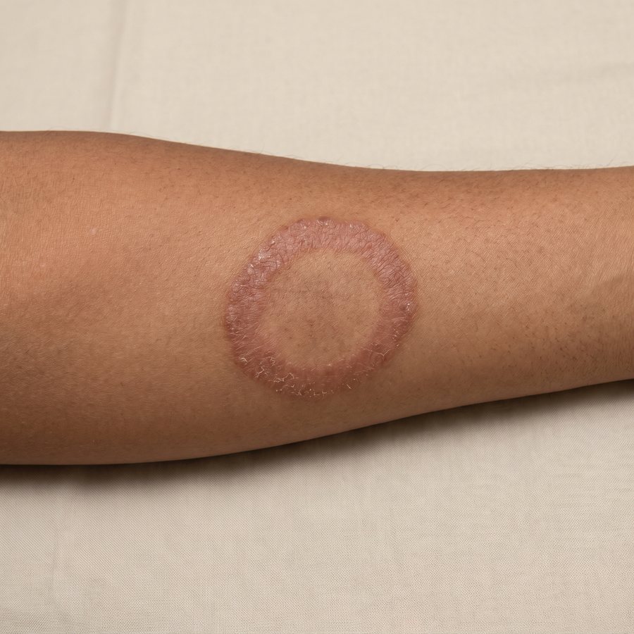 Fungal infection — AI-generated clinical illustration, not a photograph of a patient