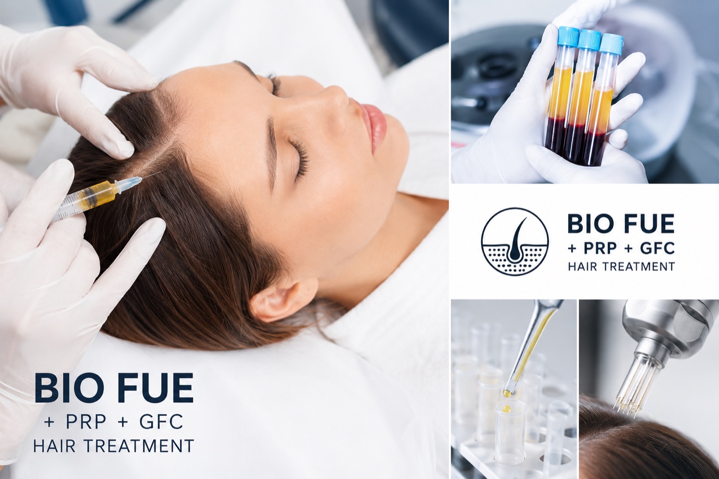 Bio-FUE with PRP and GFC hair treatment at Medicare Skin & Hair Clinic
